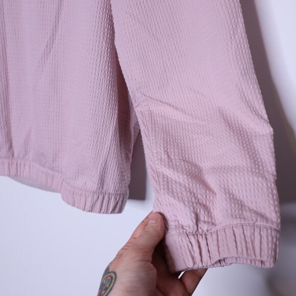 LULULEMON Pack Light Pullover Porcelain Pink High-Neck Half Zip Jacket Women's 8 - Picture 11 of 13